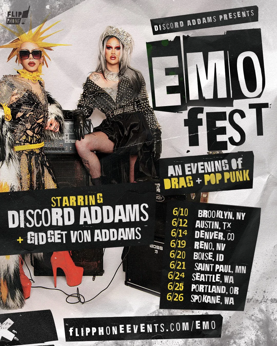 EMO FEST: An Evening of Drag + Pop Punk by Discord Addams