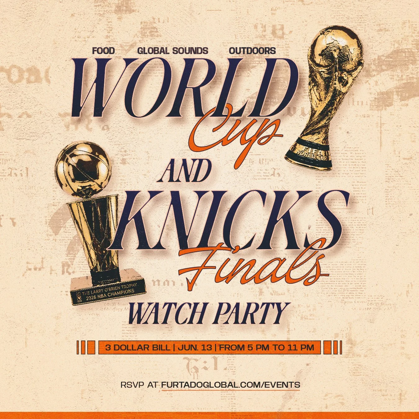 Knicks Finals &amp; World Cup Watch Party