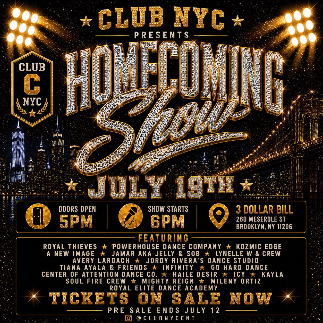 Club NYC Homecoming Show