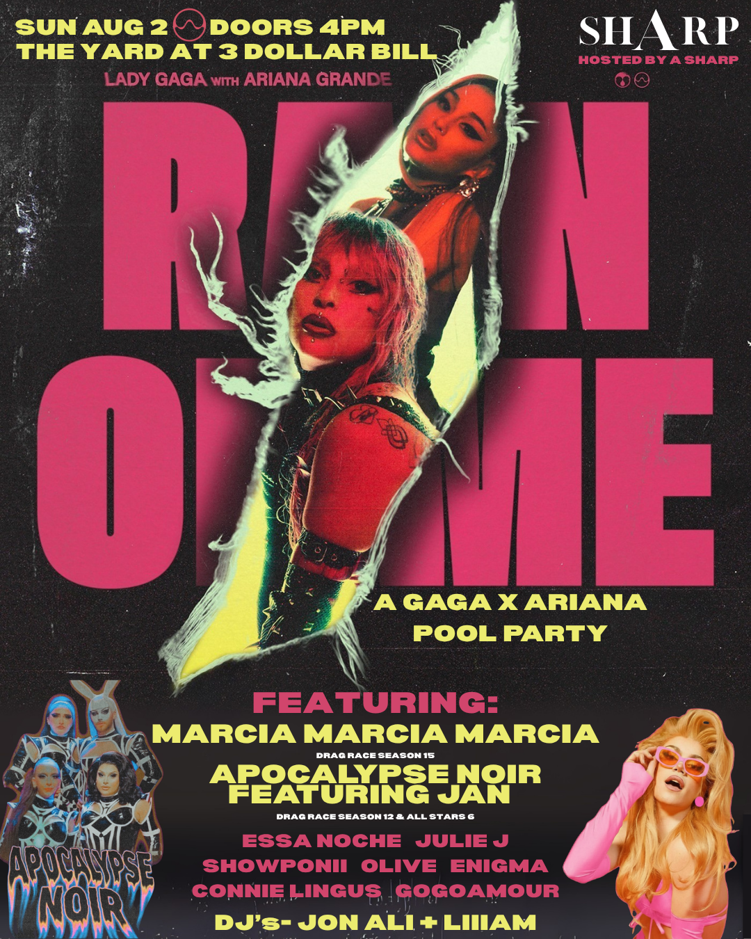 RAIN ON ME - An Ariana X Gaga POOL PARTY