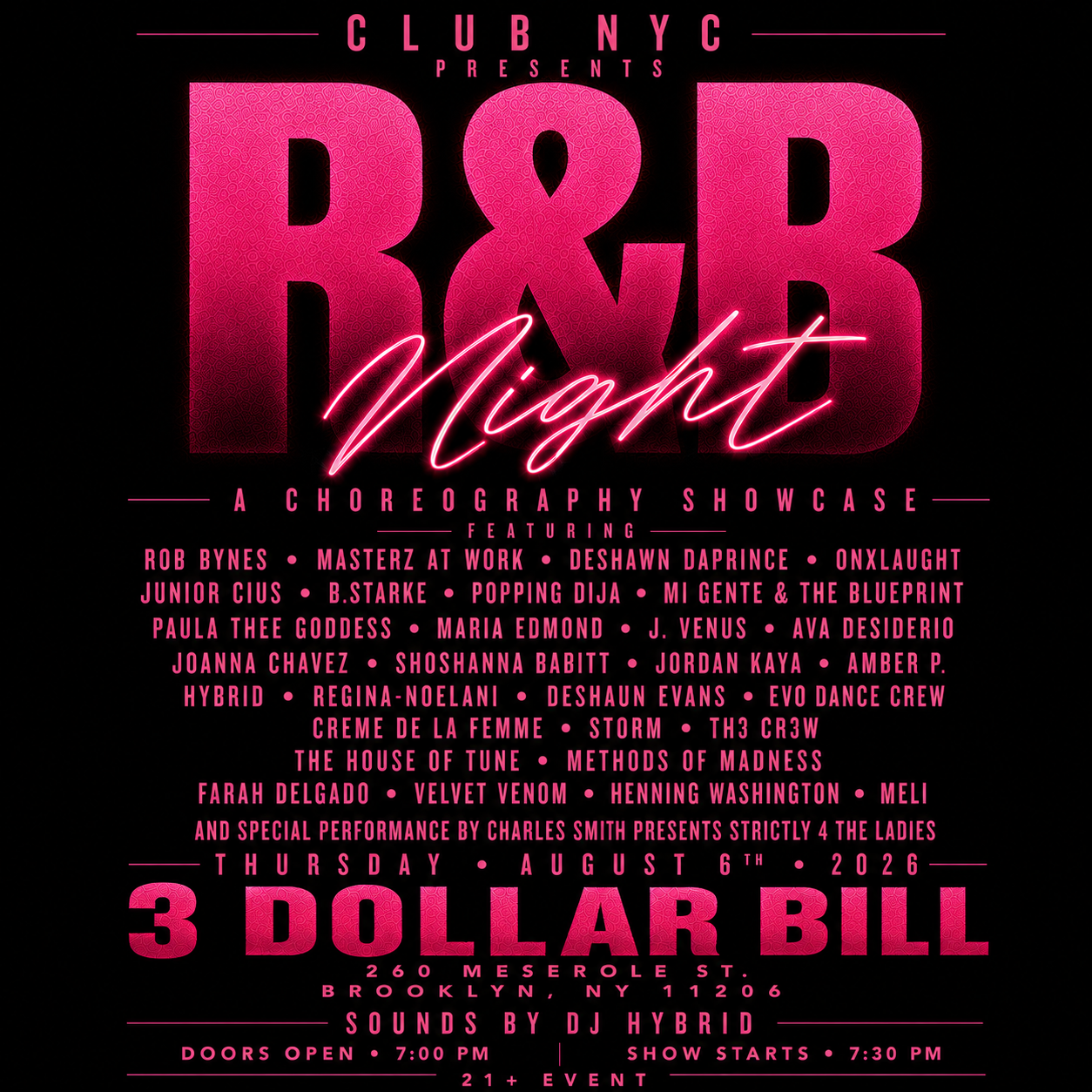 Club Nyc presents : R &amp; B Night Showcase 