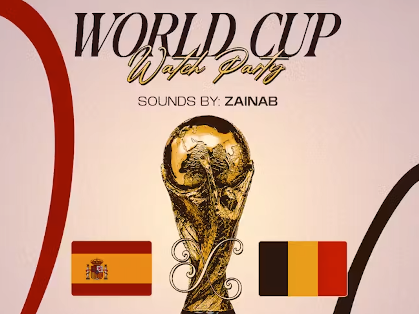 World Cup Watch Party Quarter Final: Spain v Belgium