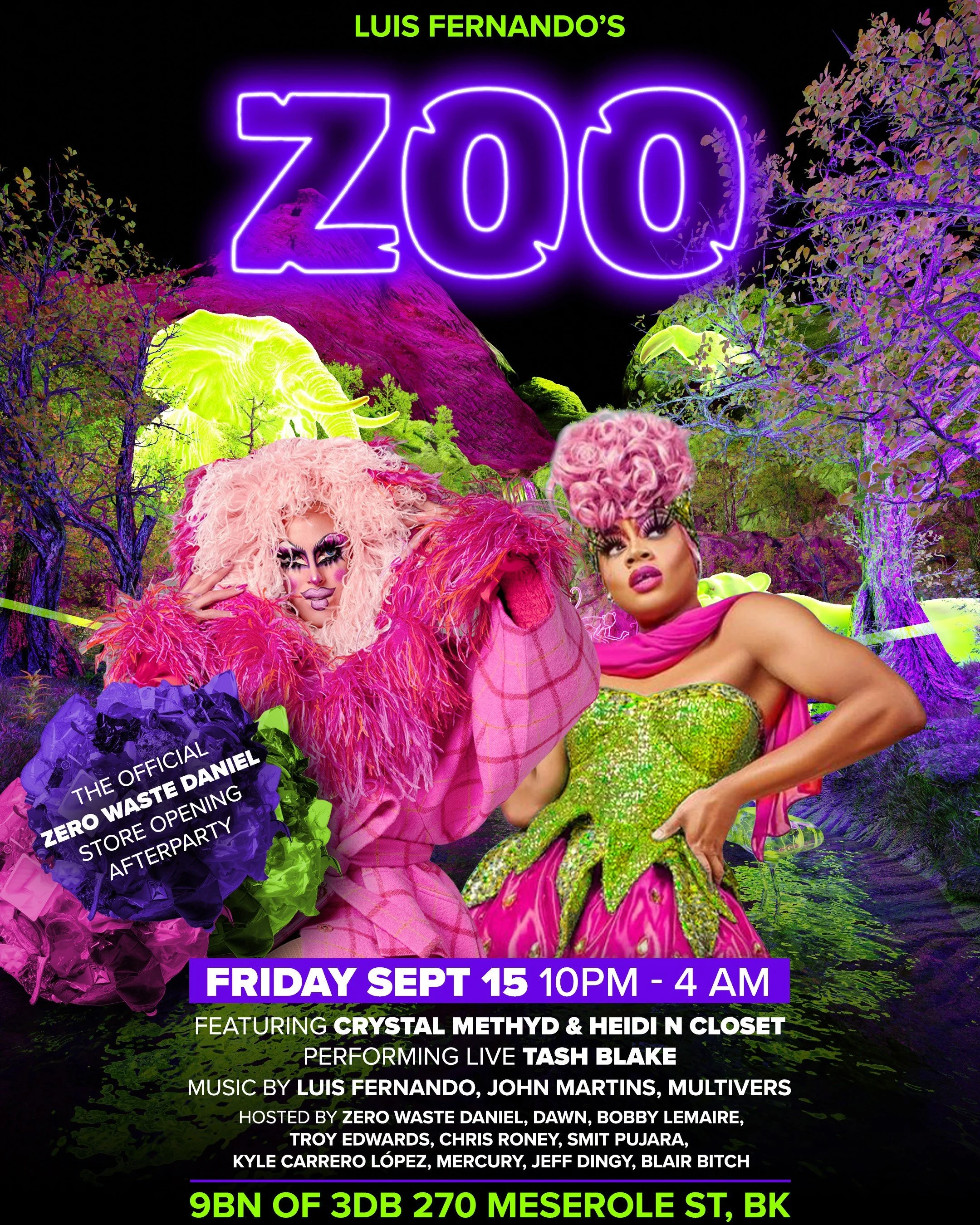 THE ZOO FEATURING CRYSTAL METHYD & HEIDI IN CLOSET THE ZERO WASTE