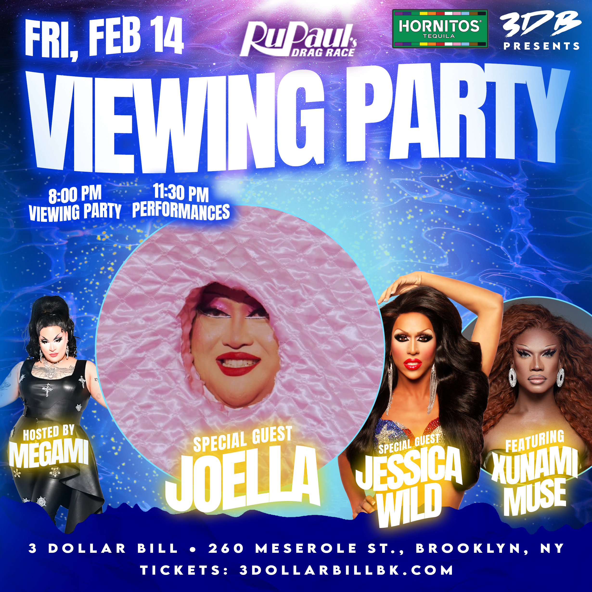 Drag Race Premiere Viewing Party w/ Joella and Jessica Wild — 3 Dollar bill