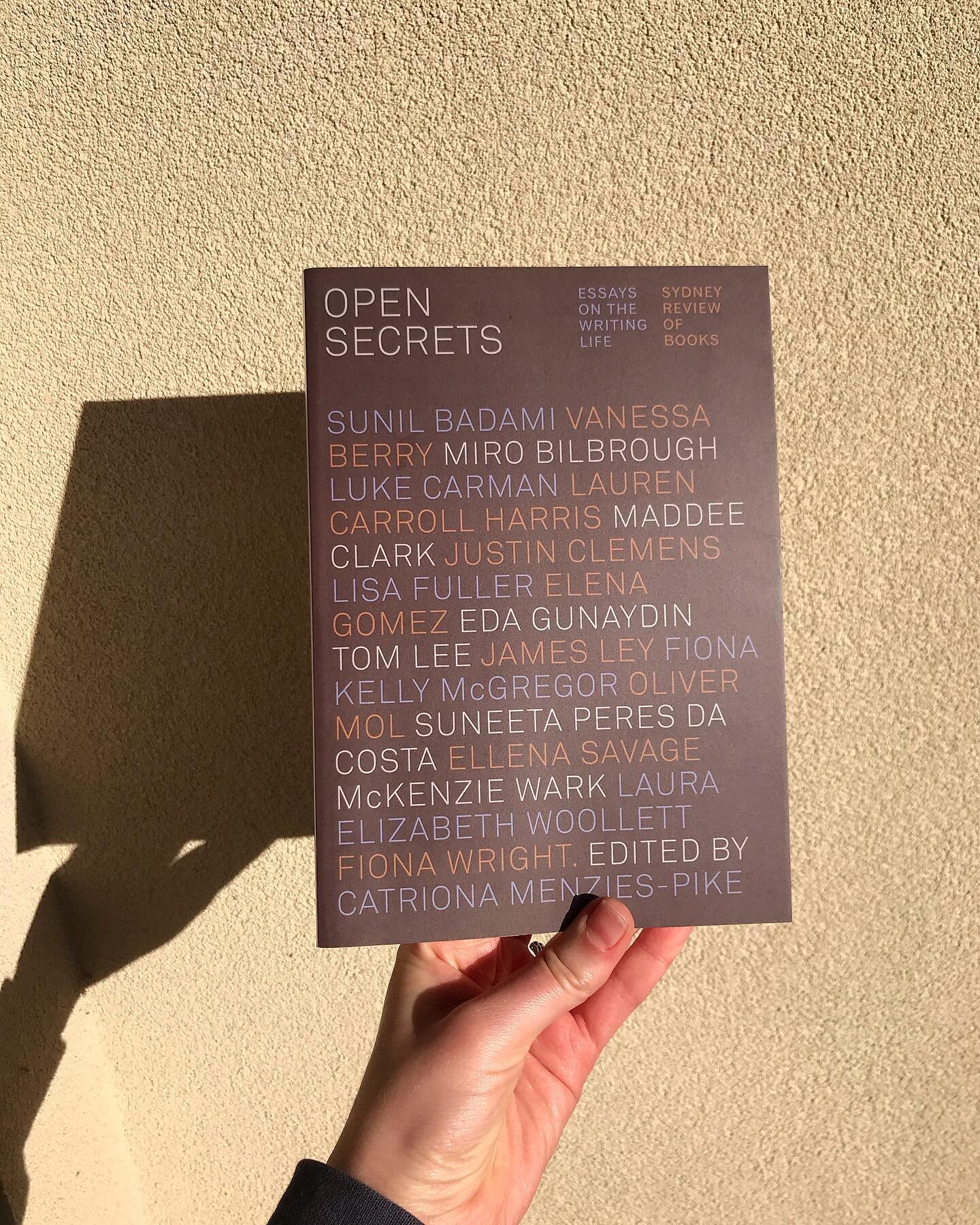 My essay about being shortlisted for a big $$$ award, not winning, and going back to work in the call centre the next day has been republished in @sydreviewbooks anthology &ldquo;Open Secrets&rdquo;, along with a bunch of other amazing pieces on crea
