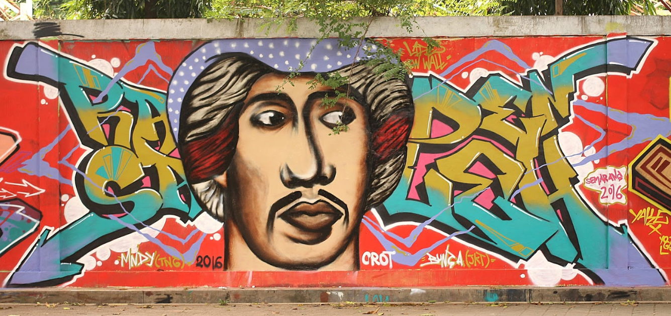 Local creativity expressed in Semarang street art