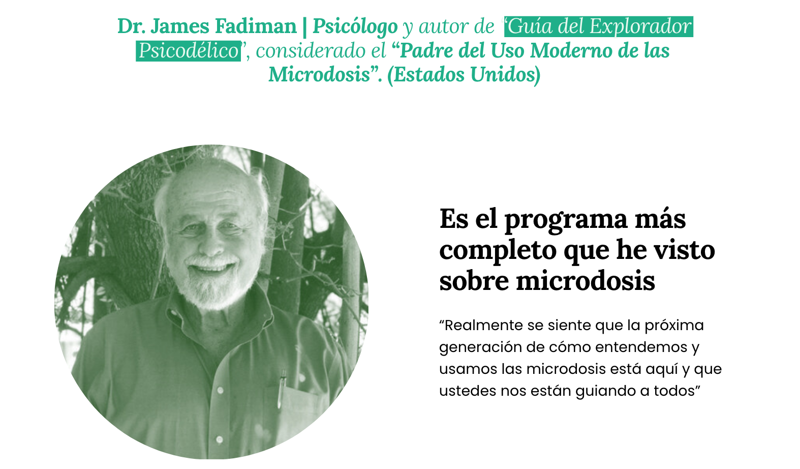 Microdosis sin laboratorios: el “Estudio abierto” de James Fadiman