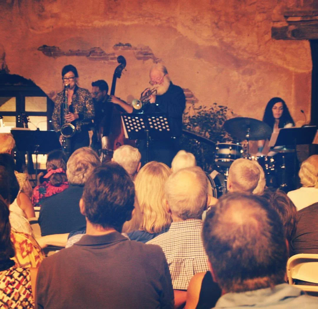 With Kirsten Edkins Quintet. Kirsten Edkins sax, Ron Stout trumpet, Ben Shephard bass, Ana Barreiro drums. Carey Frank piano (not pictured)