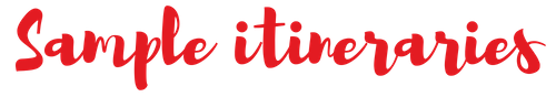 Sample itineraries