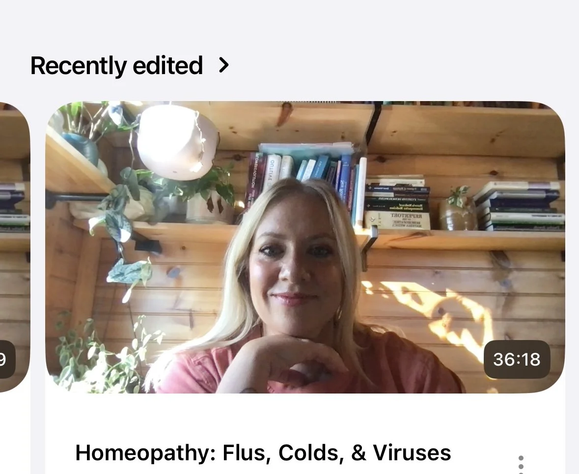 #2 Homeopathy: Colds, Flus, & Viruses / Online Workshop + Handout