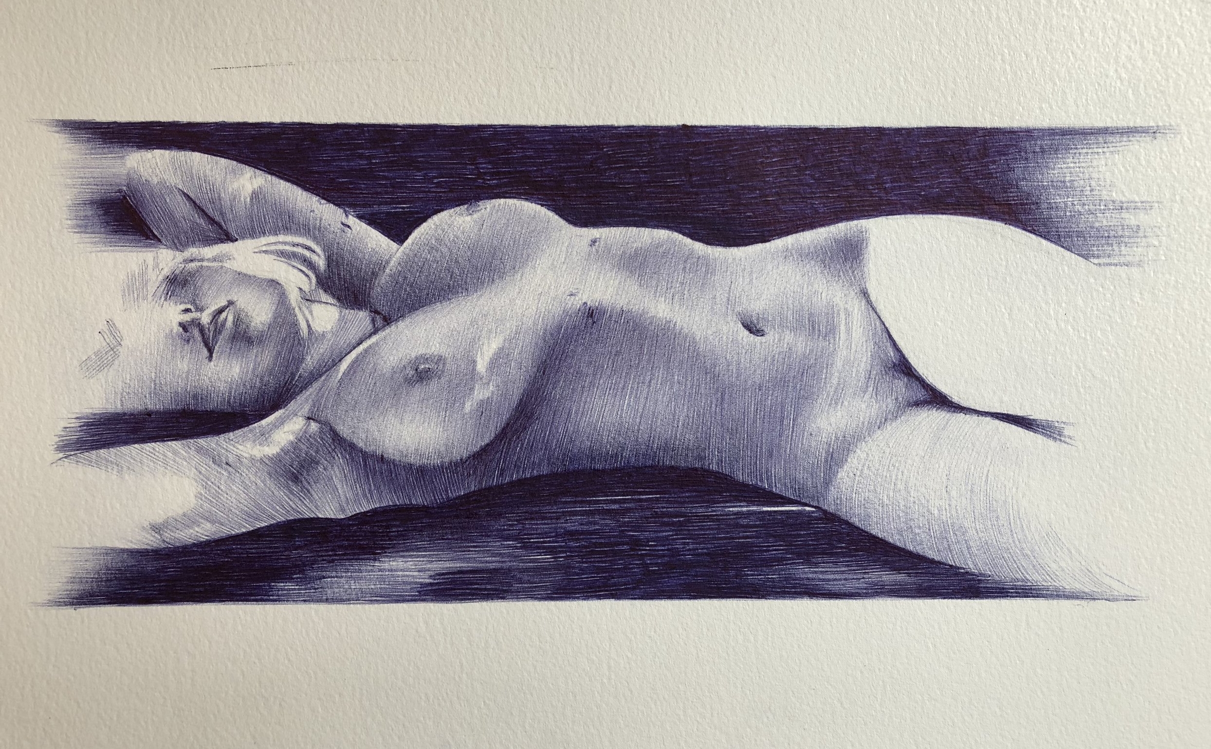 Nude reclining 