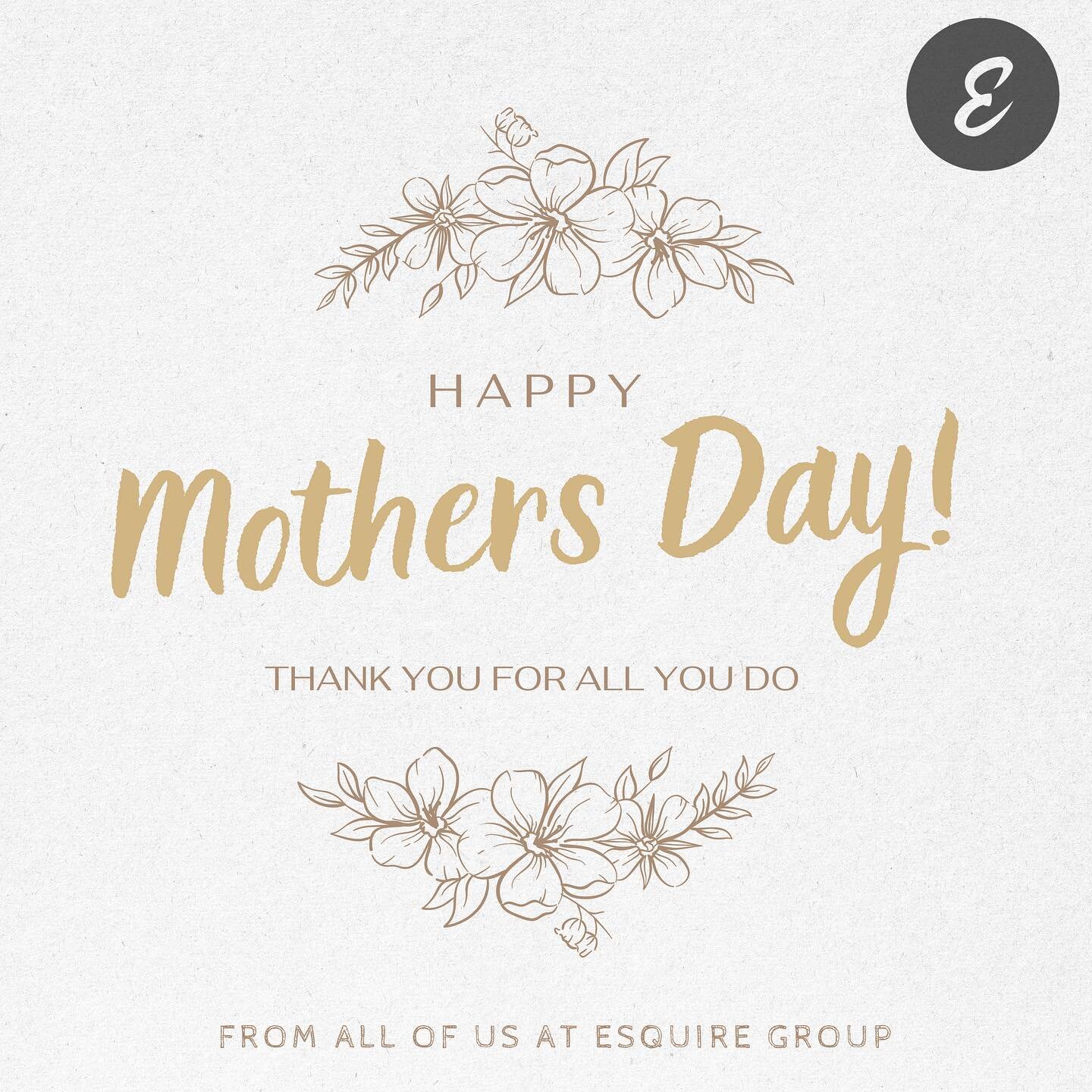 Today we celebrate our fierce and selfless mothers 🥰. 

Thank you for all you. Have an amazing day 😊

&mdash;
#mothersday #esquiregroup #esquirecreative #esquirebusinessservices #australia