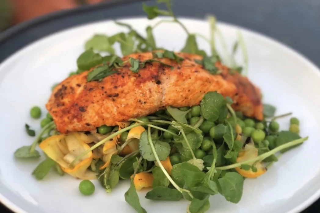 Steve’s gorgeous Sicilian salmon