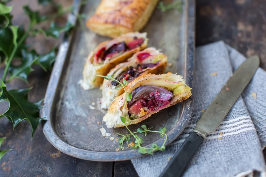 The Wellingtons are delicious served with Keri’s vegan red wine gravy. Find a recipe for the gravy included in the Portobello Mushroom recipe above.