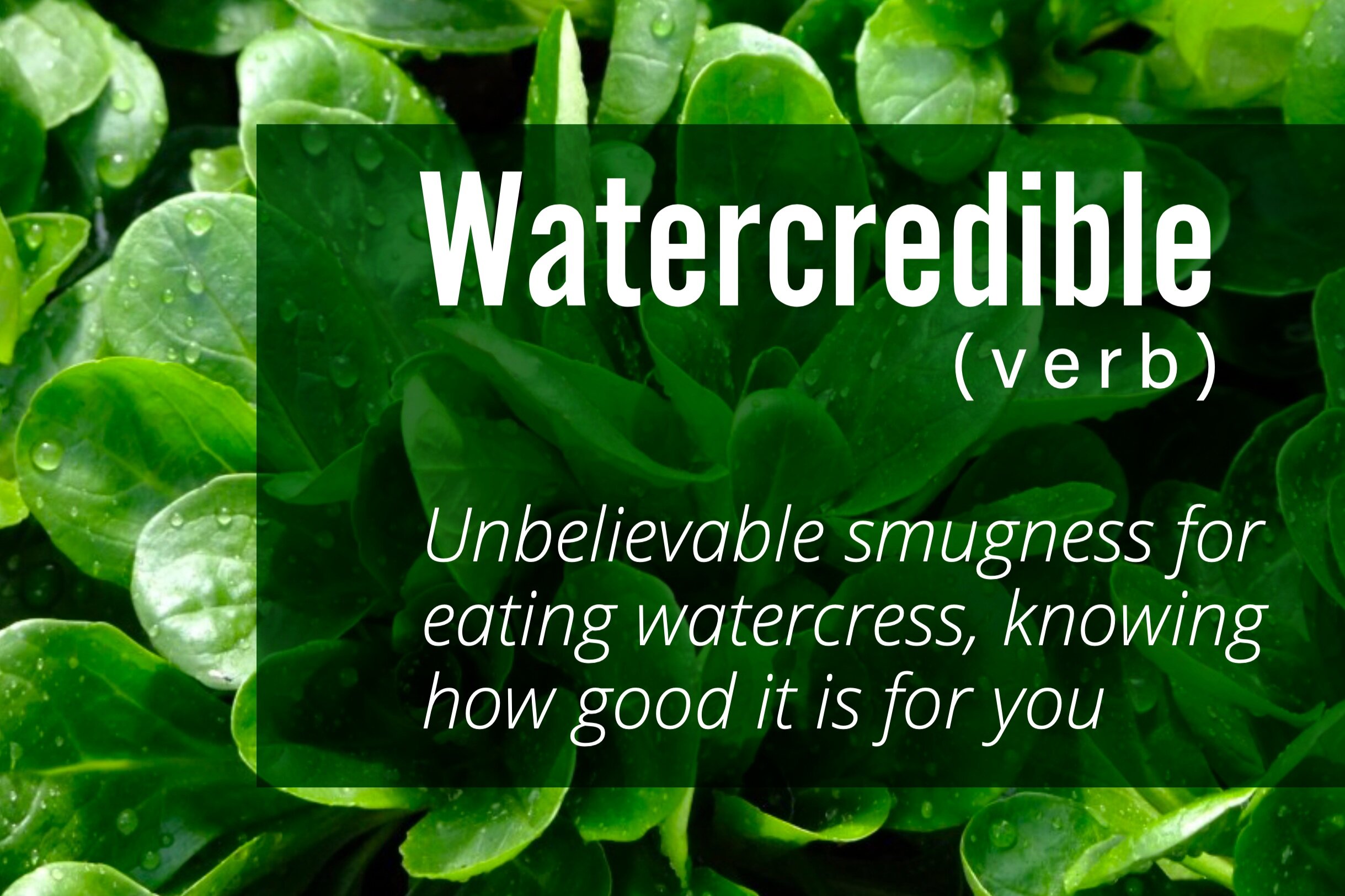 #watercresschallenge with Veg Power