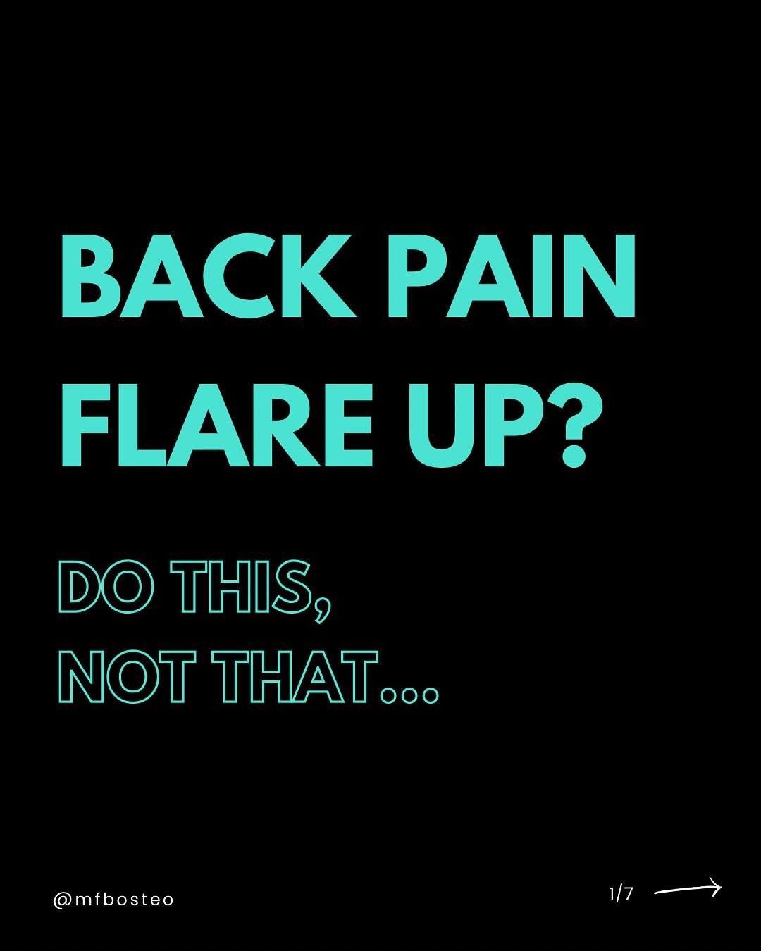 Back flared up (again)? 😩
 Panicking and lying still might feel right &mdash; but it often makes things worse.
 In the first 48 hours, your back needs:
 ✨ Gentle movement (not total rest) 🧊 Short bursts of ice 🌬️ Calm breath work to downshift your