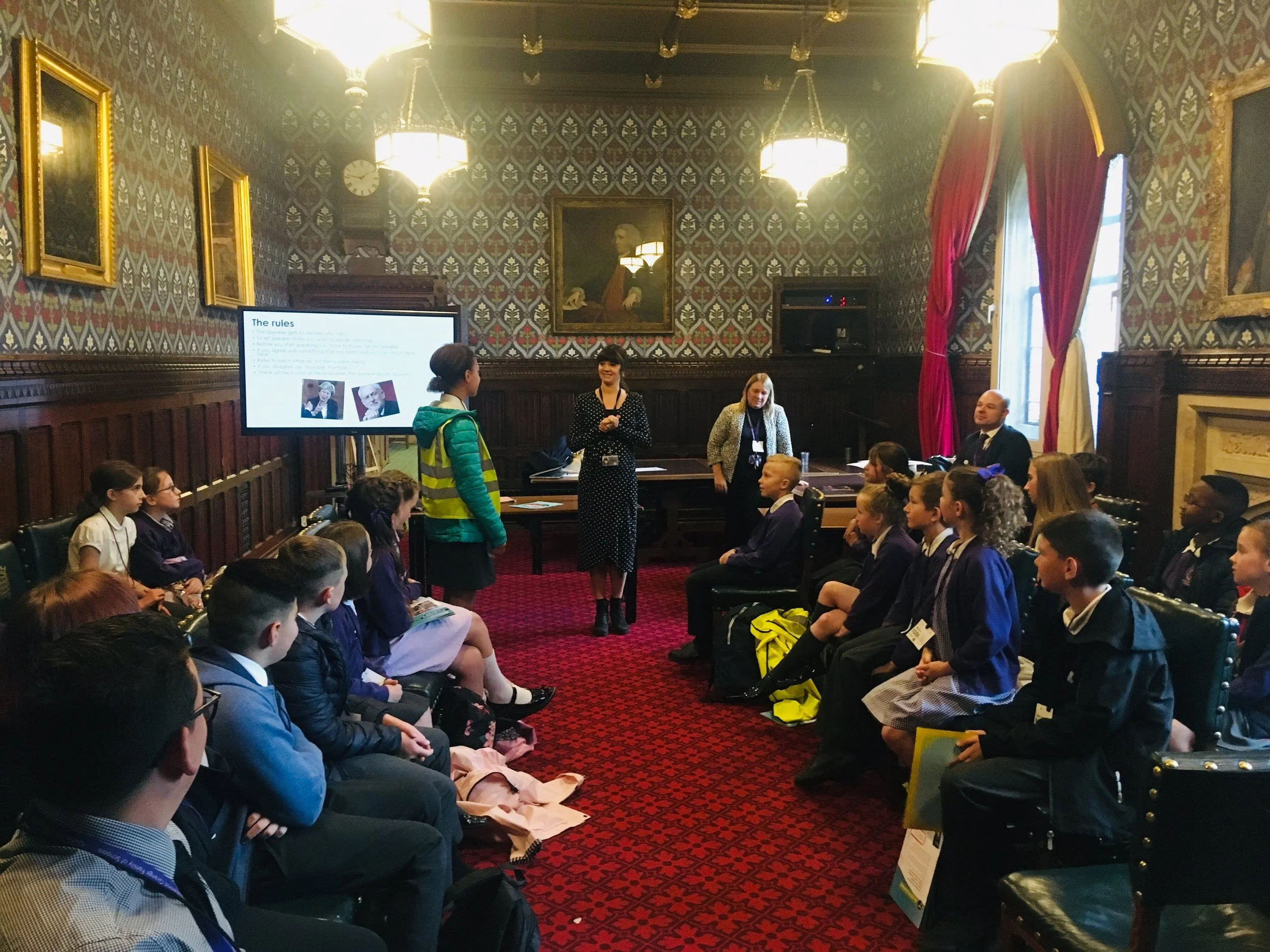 Primary School Children Visit Houses Of Parliament