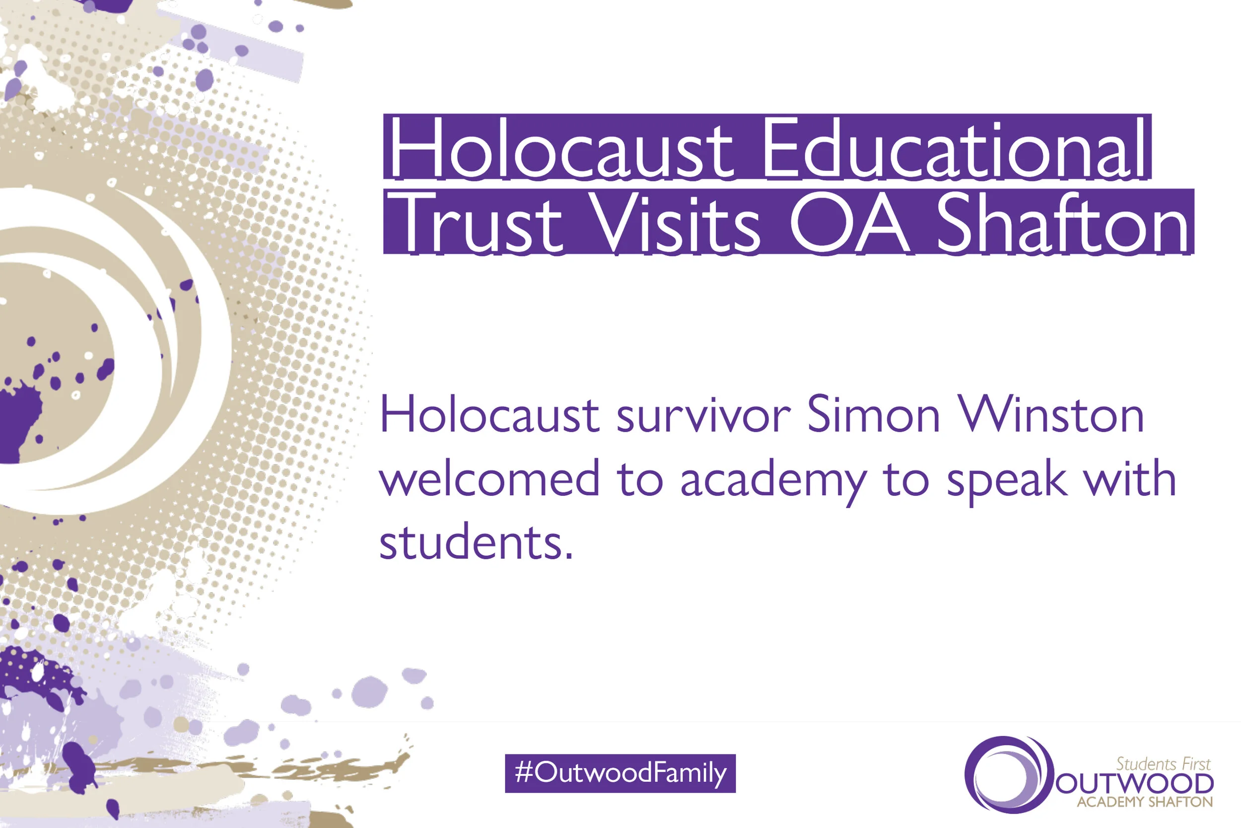 Barnsley Secondary Academy Welcomes Holocaust Survivor 