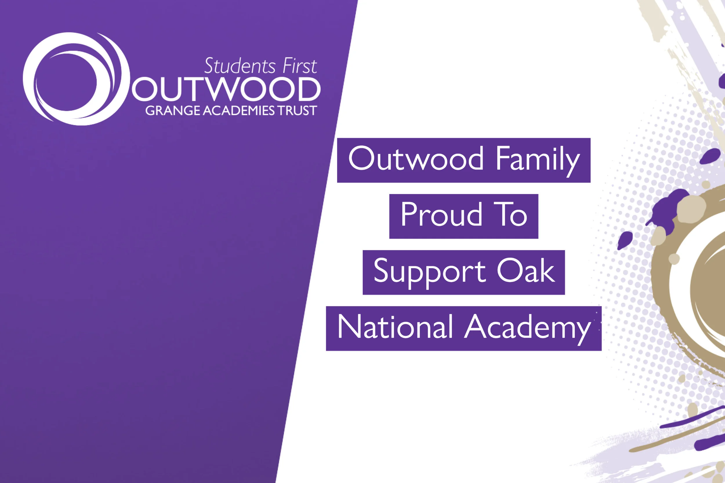 Outwood Family Proud To Support Oak National Academy
