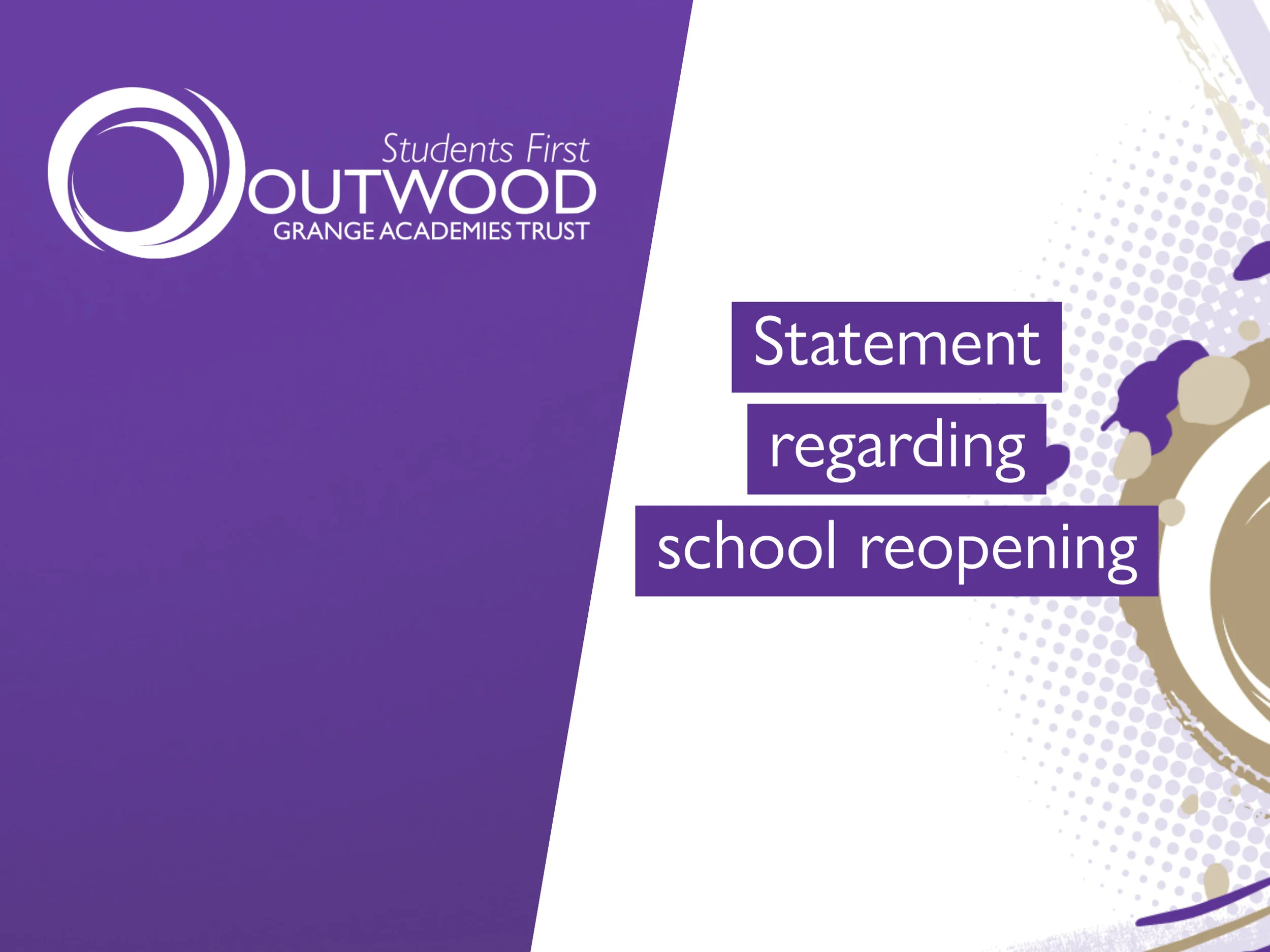 Statement regarding school reopening