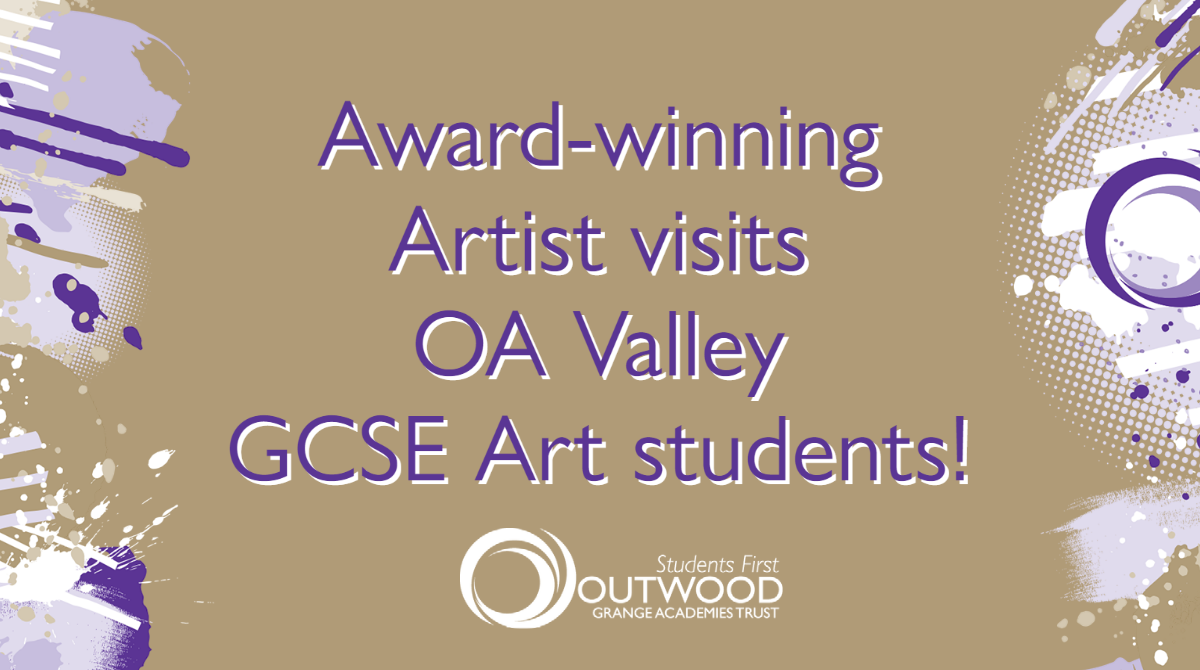 Award-winning artist delivers workshop to OA Valley GCSE students 