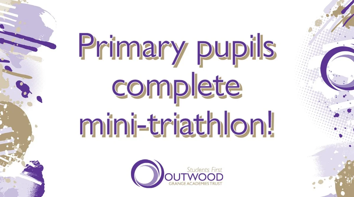 Primary pupils complete mini-triathlon