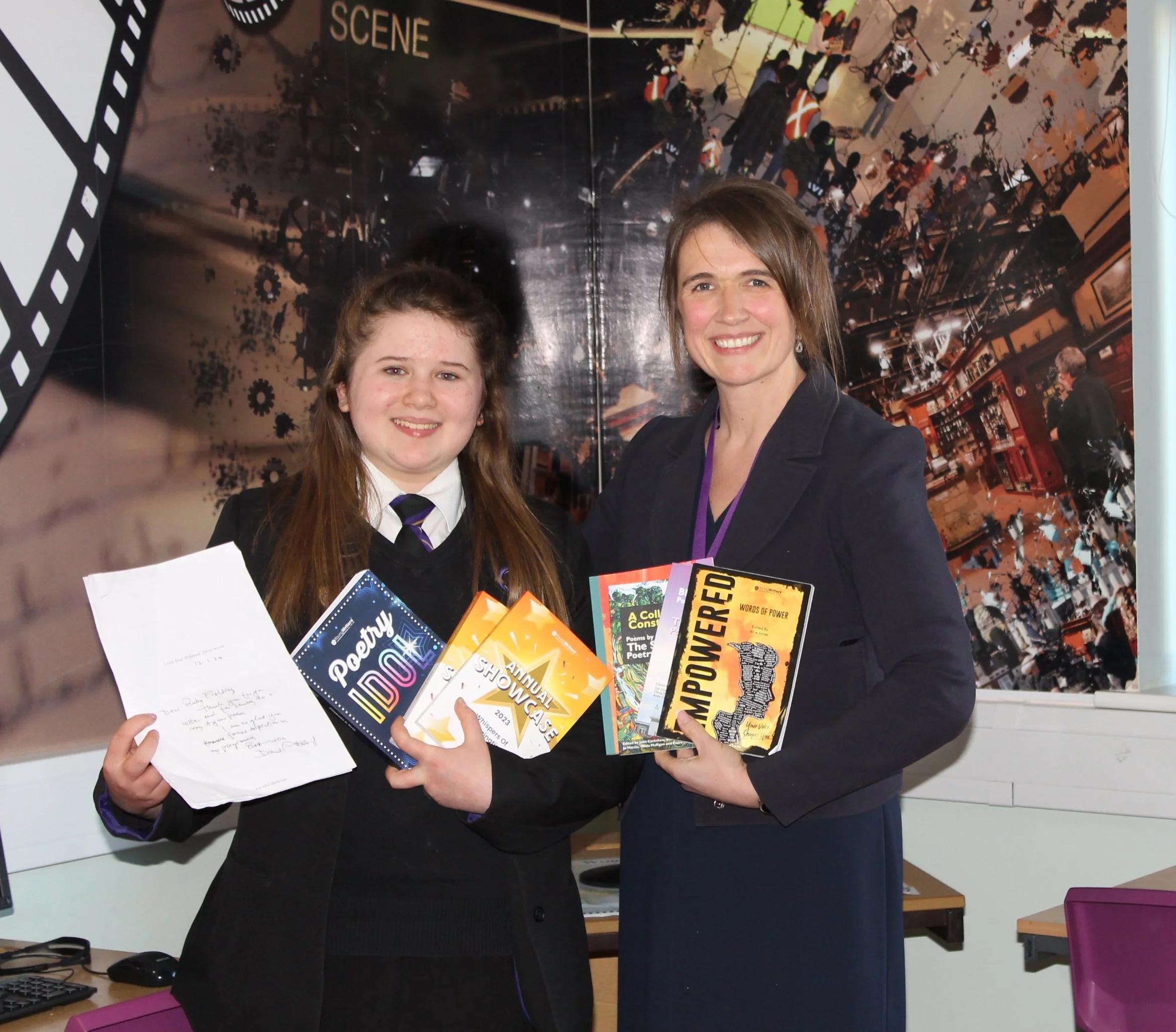 Ruby Fielding and Outwood Academy Ripon Principal Rachel Donohue.JPG