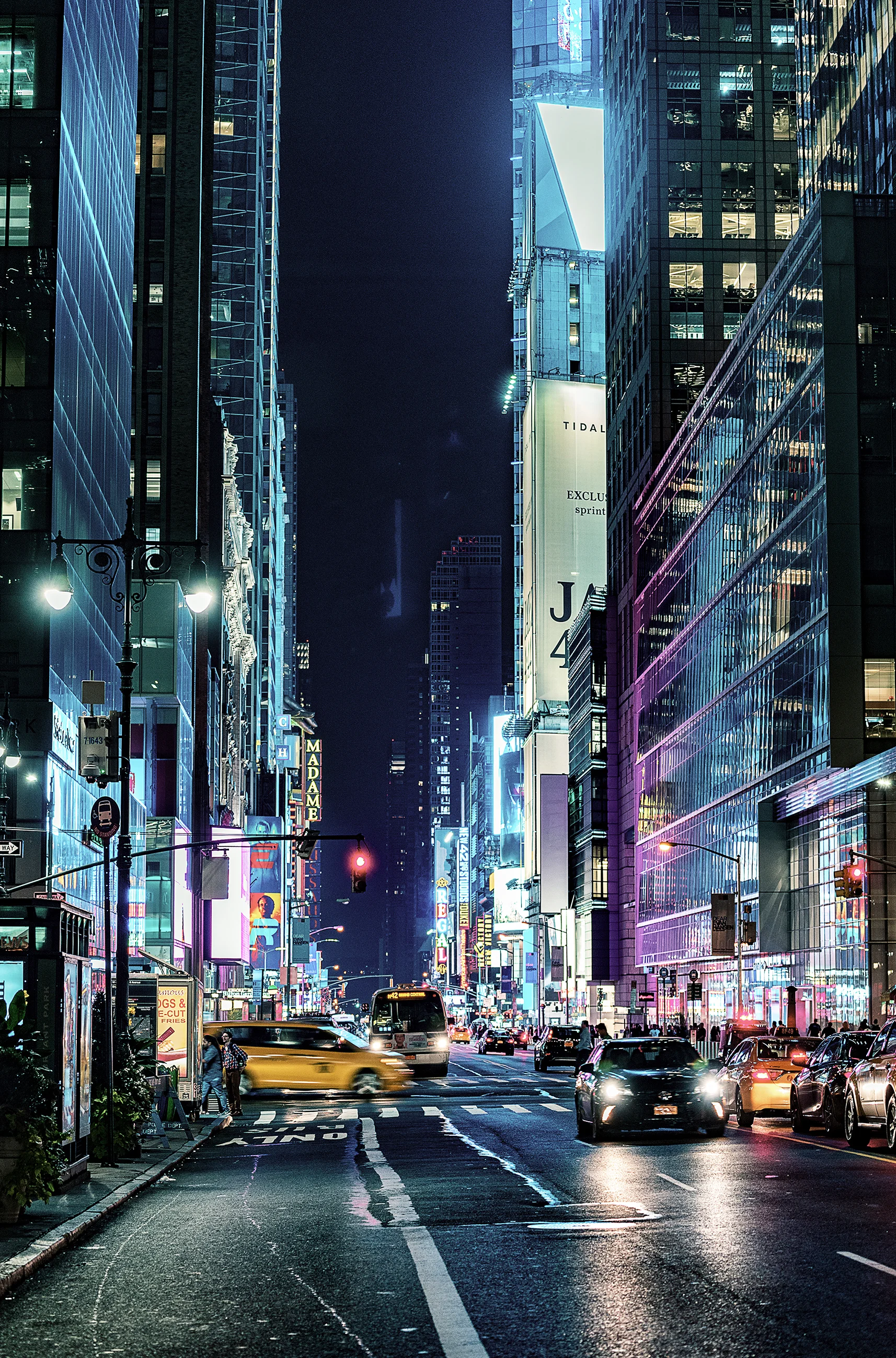 The City that never sleeps live up to its name when night falls.
