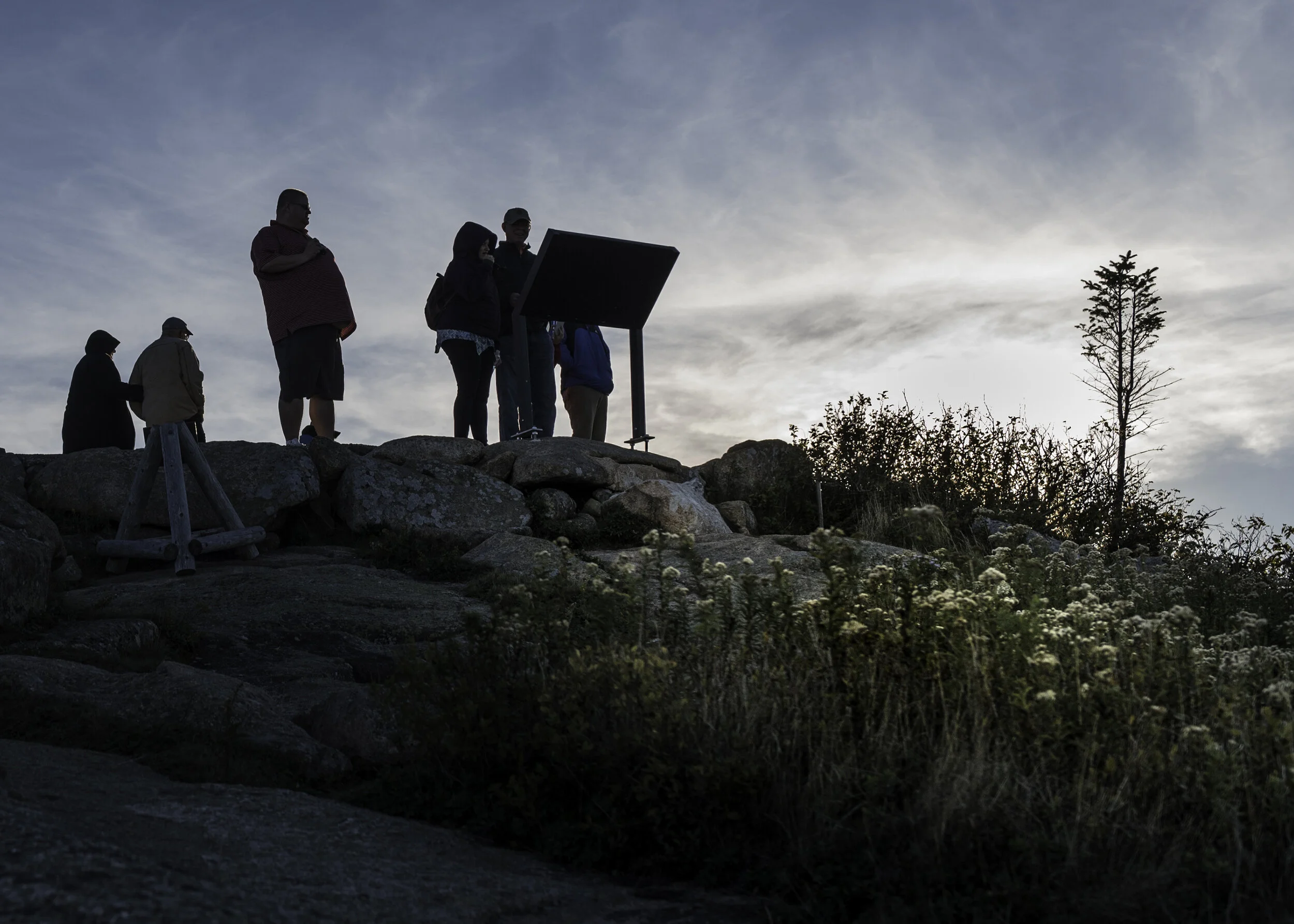 From the summit of Cadillac Mountain the view is impressive.