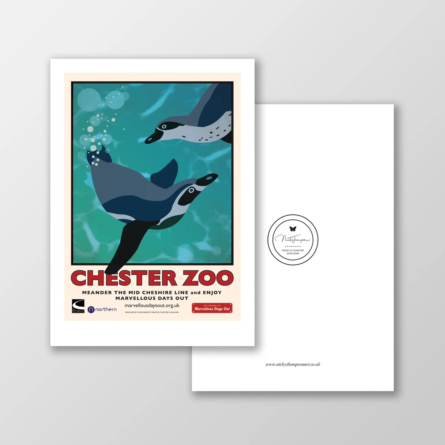 MCL - Penguin A5 Signed Postcard