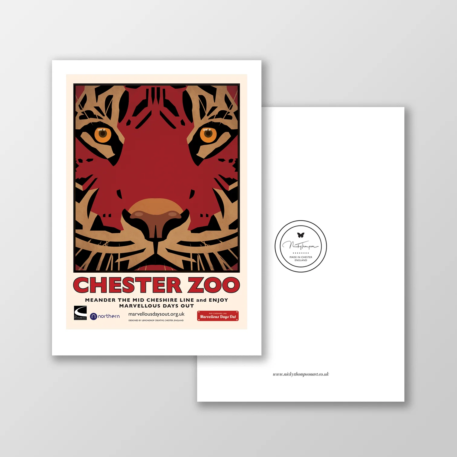 MCL - Tiger A5 Signed Postcard