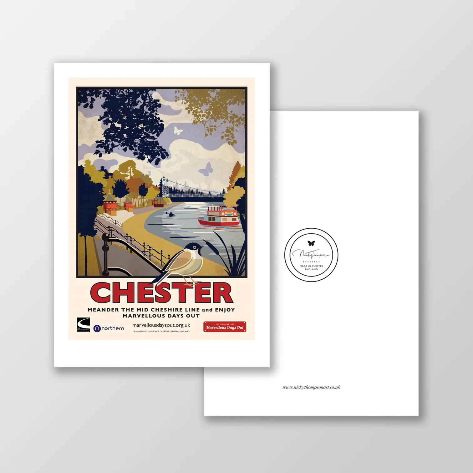 Chester A5 Signed Postcard