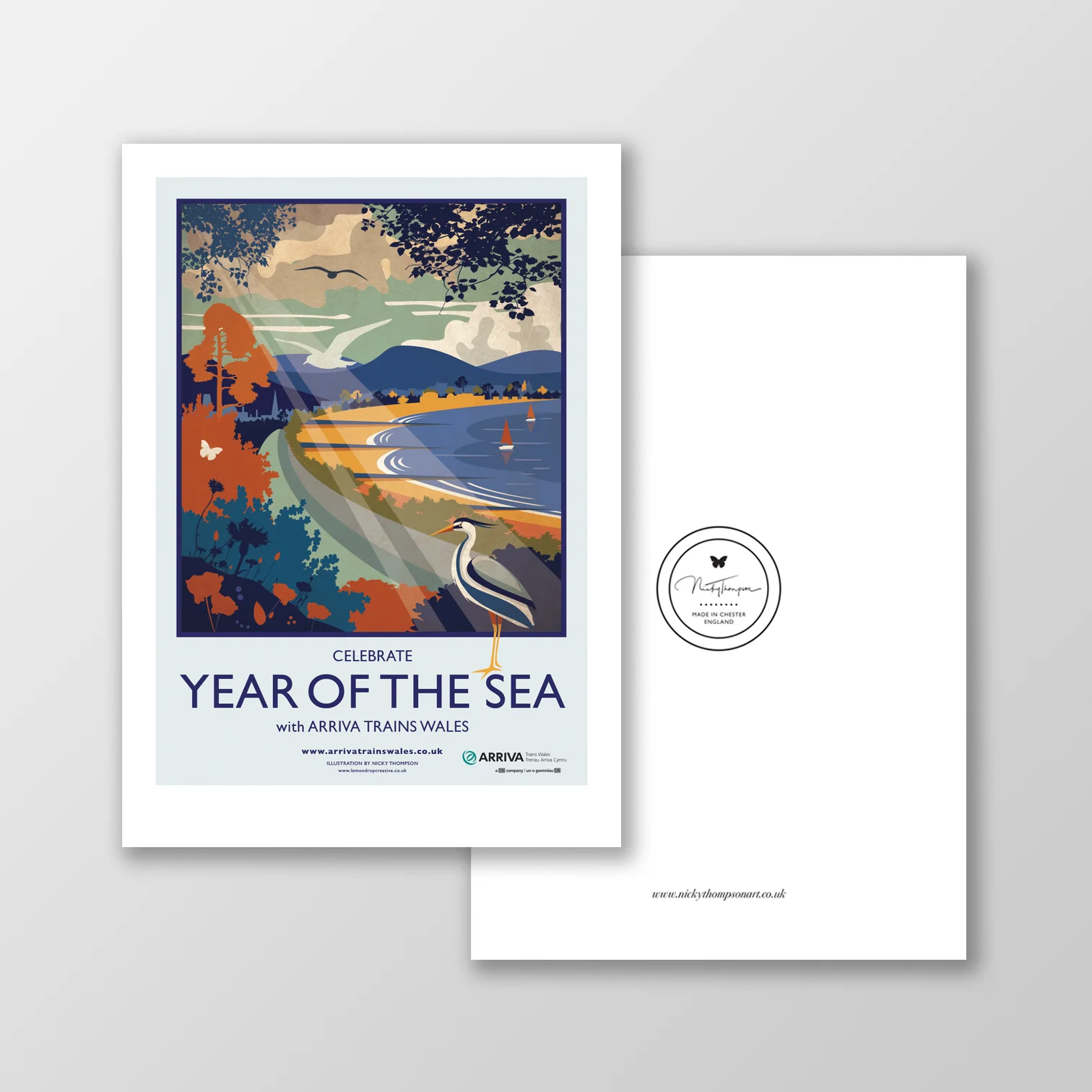 Year Of The Sea A5 Signed Postcard