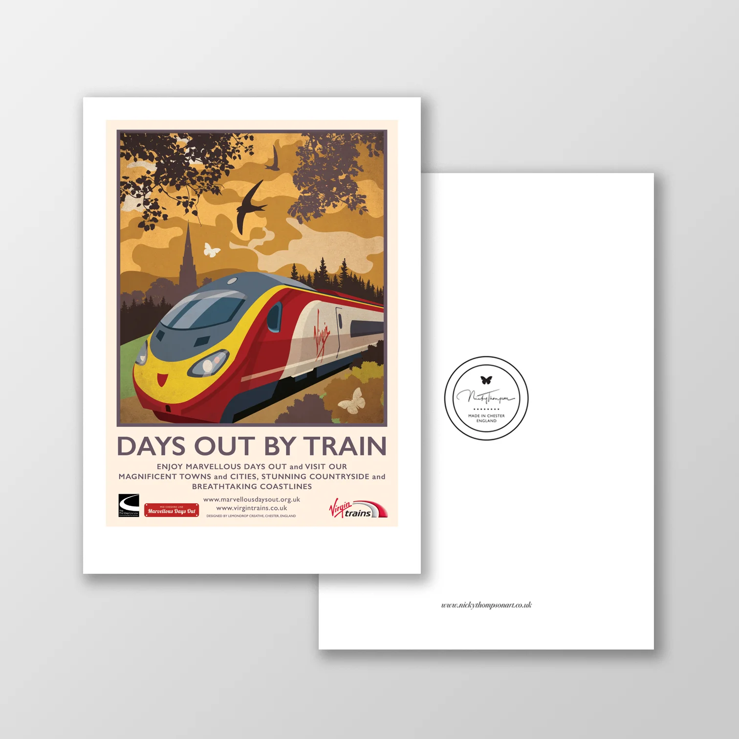 Days Out By Train A5 Signed Postcard