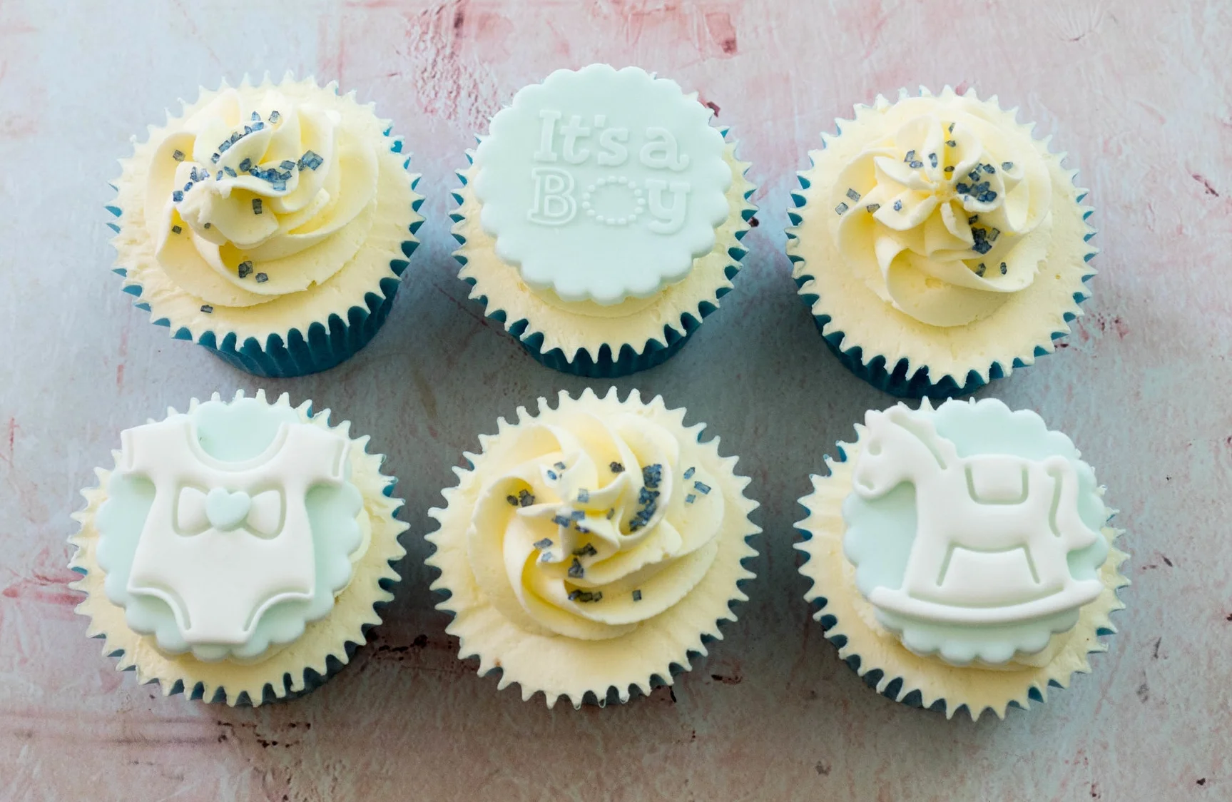 Baby Boy Cupcakes by Post