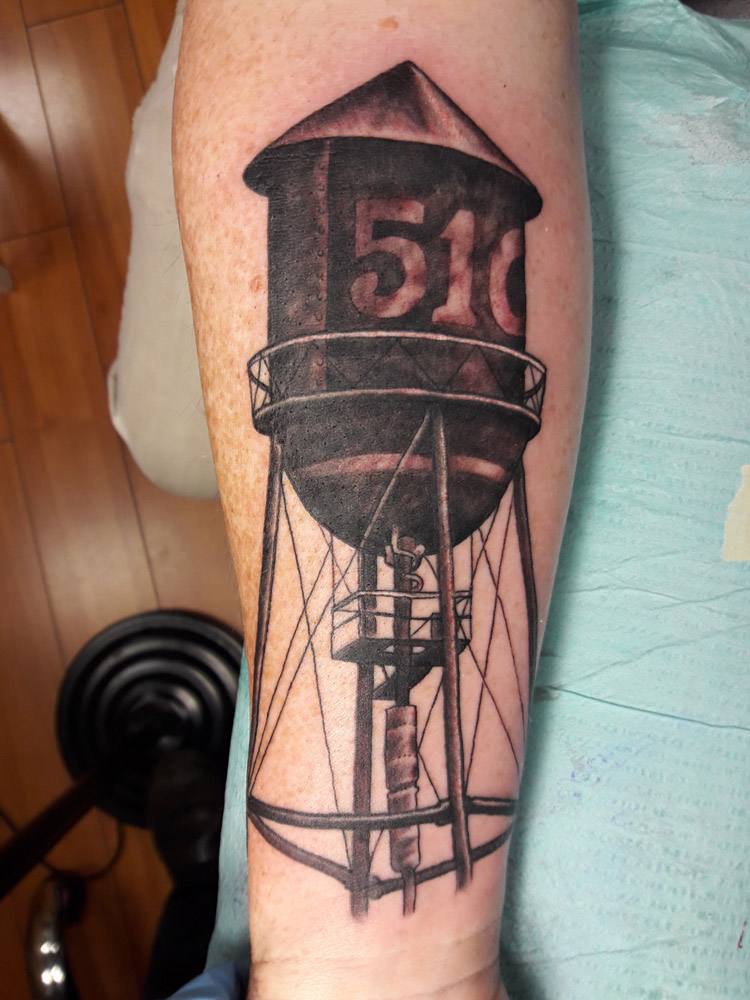 Gandalf Tattoo  Water tower in Vukovar  403