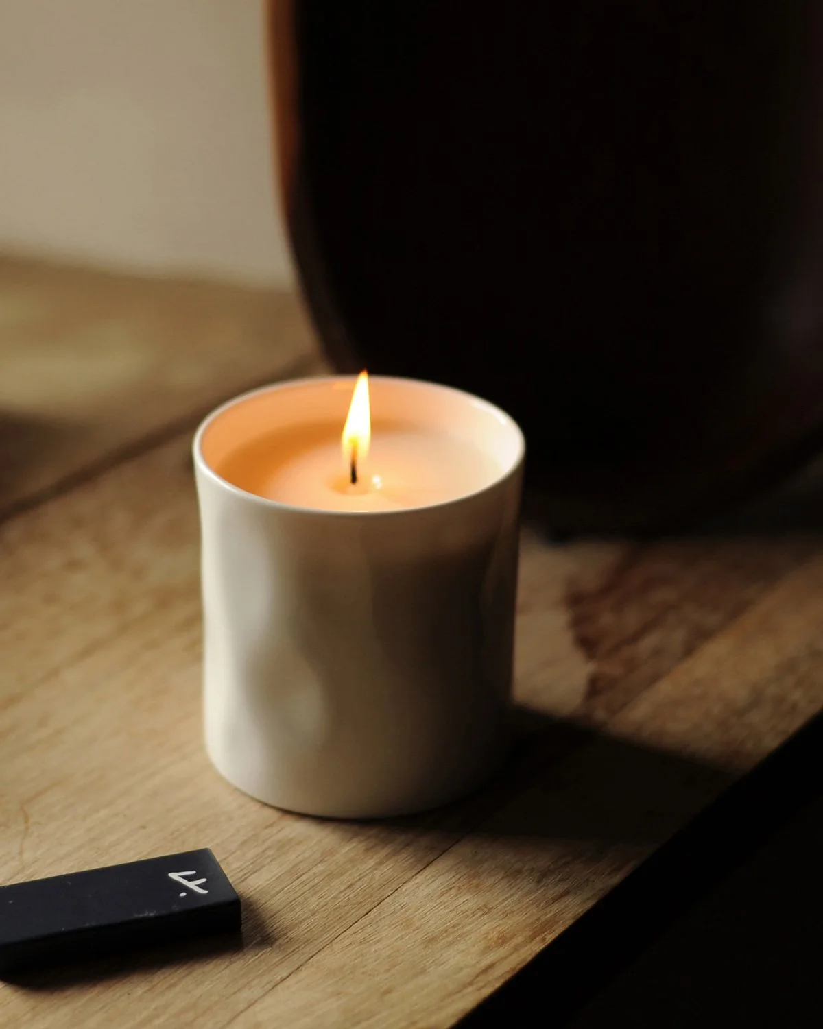 Feldspar, Moor soy wax candle in fine bone china