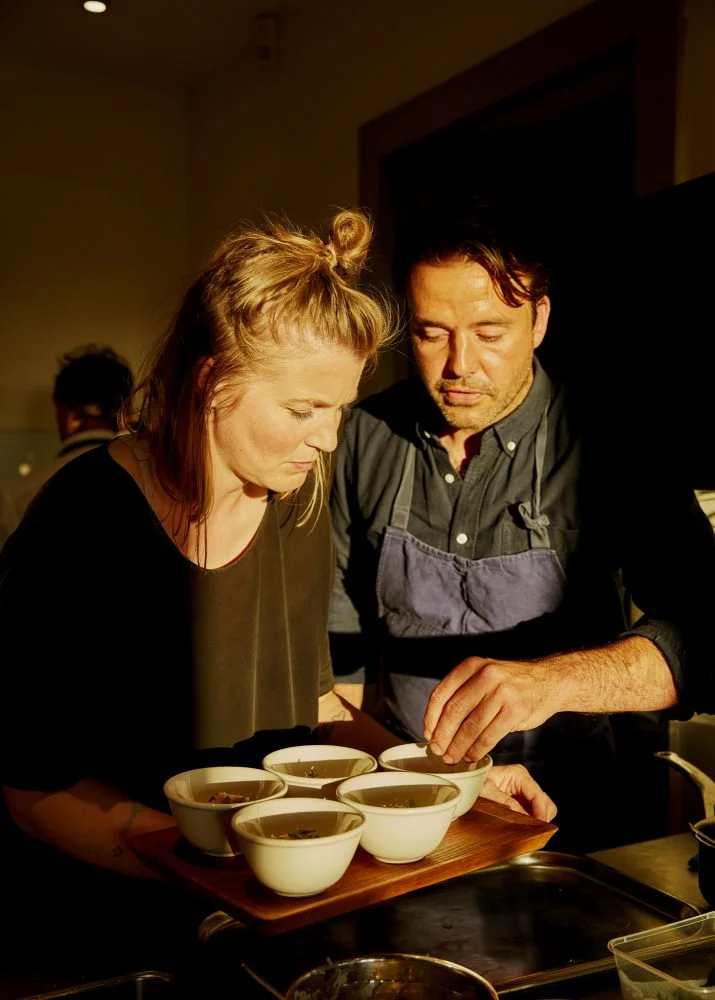 Louise & Tim at Treverra Farm, Cornwall. Photo by Emli Bendixen.