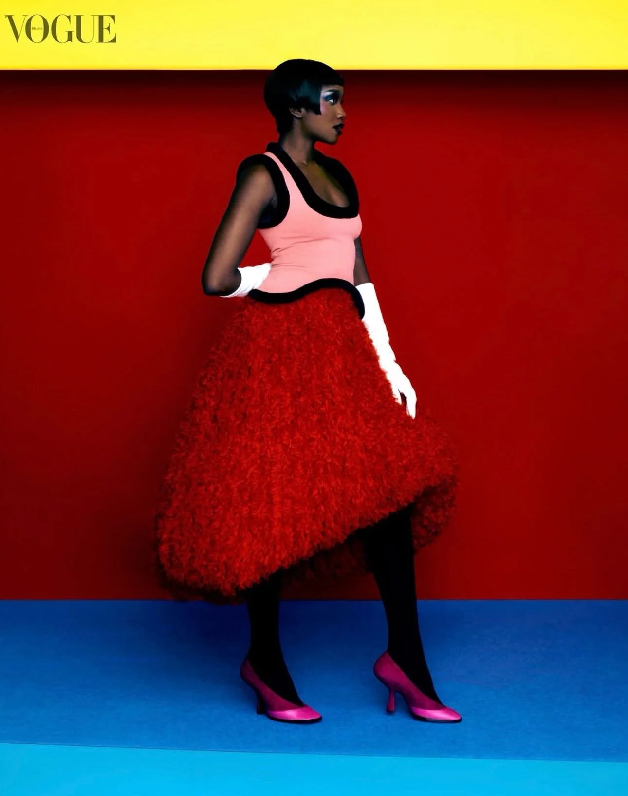 Artist @iza wearing @diotima.world for @voguebrasil 
Styled by @leandroportos 
Photographed by @mar_______vin 
#Diotima #Vogue #Brazil