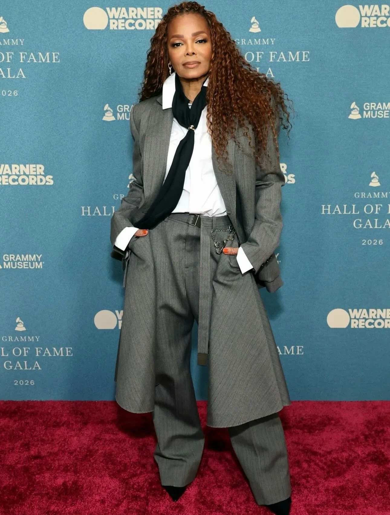 @JanetJackson wearing @sacaiofficial as she celebrates her landmark 1989 album &laquo;&nbsp;Rhythm Nation 1814&nbsp;&raquo; being inducted into the Grammy Hall of Fame
#JanetJackson #sacai