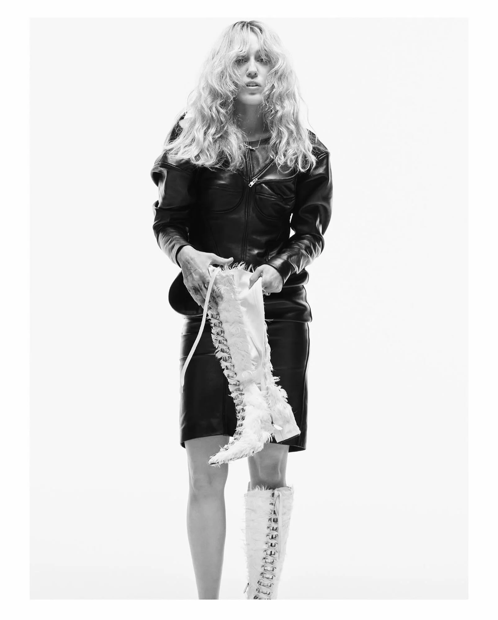 @mileycyrus wears @vaquera.nyc for @wonderland 
Photography @mario_sorrenti
Chief Creative Officer &amp; Styling @alastairmckimm
#vaquera #wonderland #mileyraycyrus