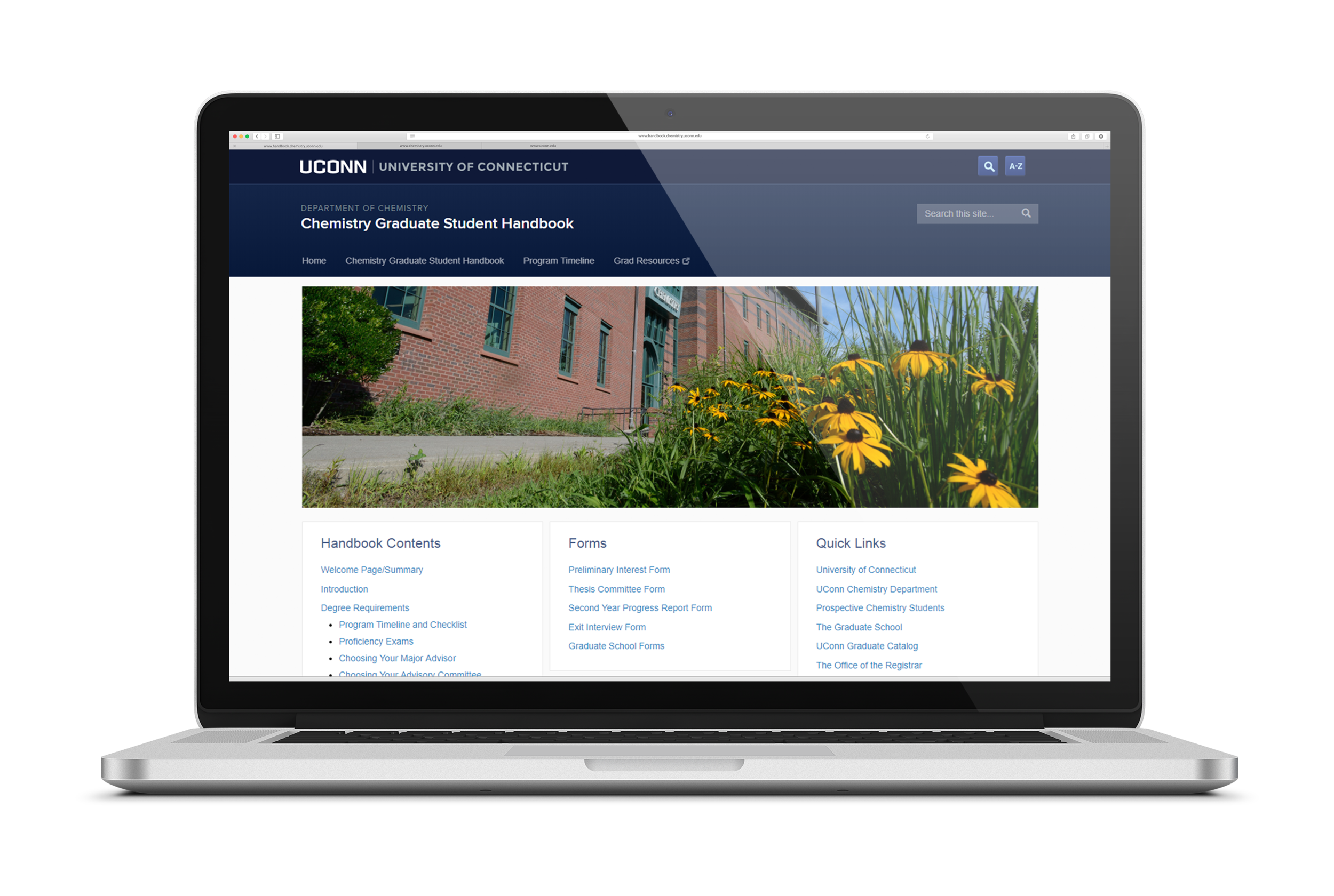 A WordPress website was introduced to make the information more accessible to students.