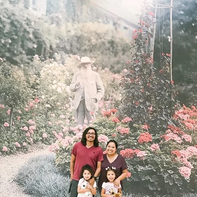 Here’s a picture from us at the Monet exhibit, The Late Years. We saw it on it’s last half-price admission day back in September. What a treat to share this experience with the girls! It’s a memory that will be etched in my memories