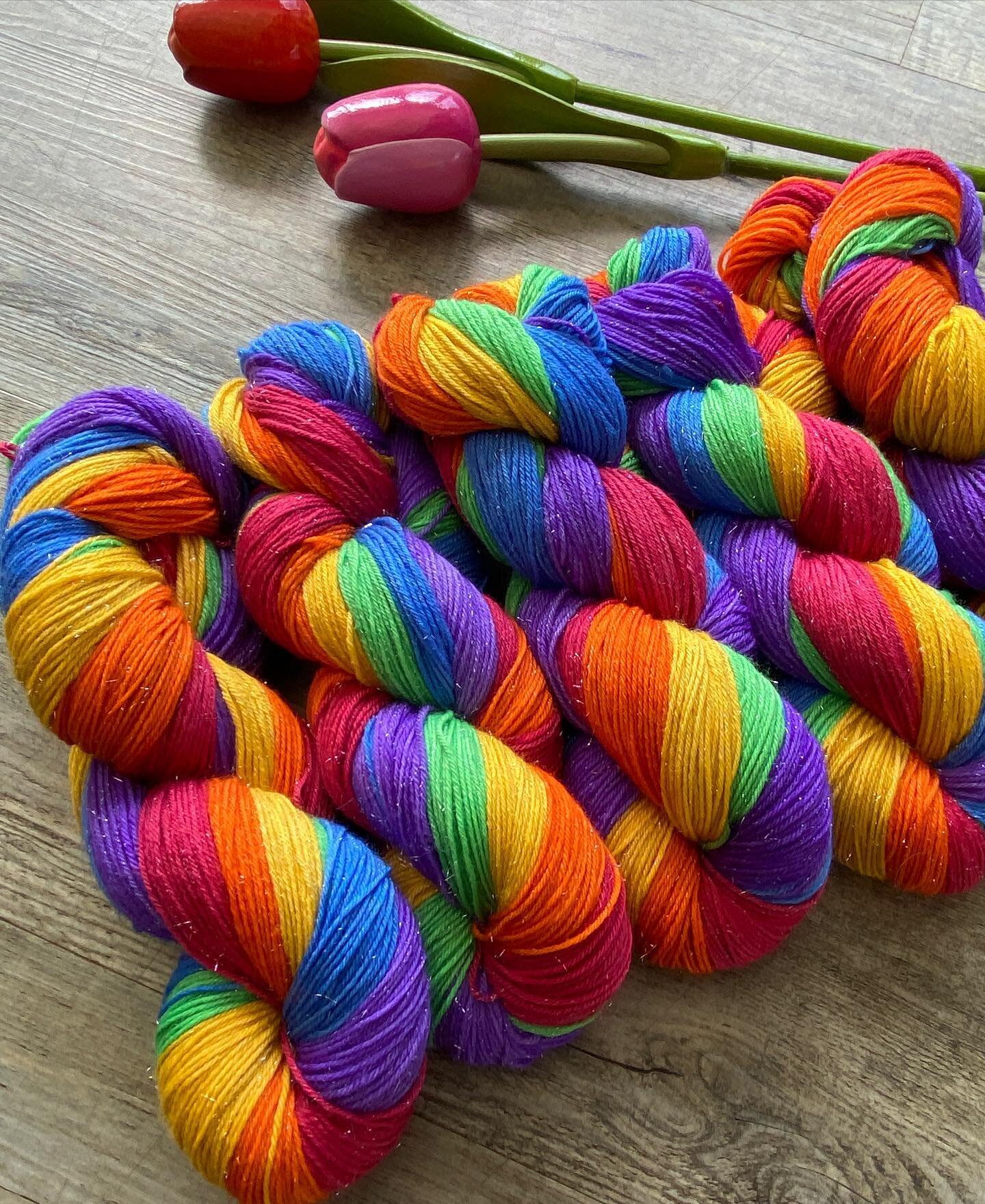 Is this sorcery? Is this magic?!?!? I think it must be! Sparkly Pride 6 x 20g mini skein bundle so enough for some really fabulous socks or anything that takes your fancy. oh yes you&rsquo;d better do it. #yarnstore #yarns #knitting #crochet #crochet