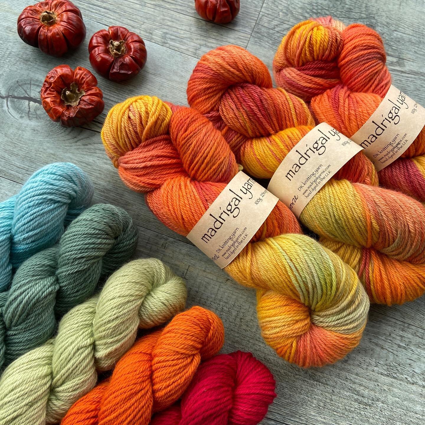 My first colour complements for Autumn Bronze are (L-R) Hera, Poseidon, Ferntastic, Jamie Lee, Crimson Loch. There are boundless adventures in knitting and crochet here #yarnstore #knittersofinstagram #crochet #crochetersofinstagram #crochetyarn #cro