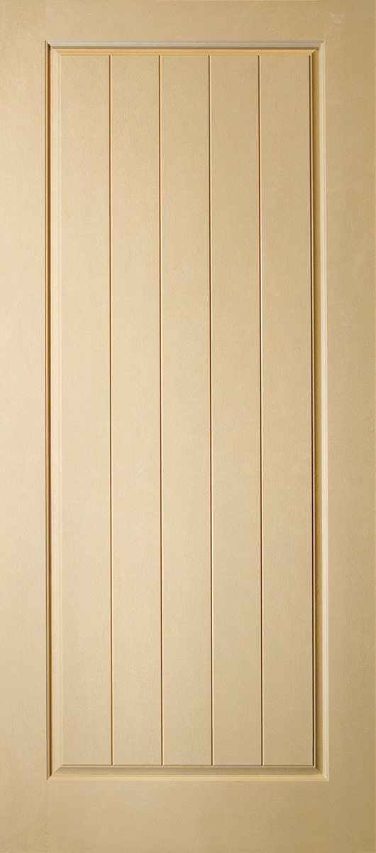 Novin rustic mahogany fiberglass entry door