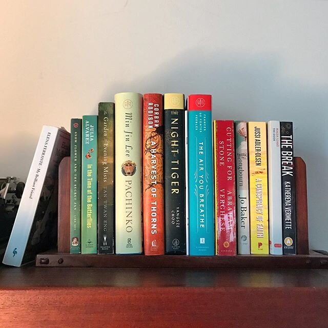 My current non-library TBR!  Will hopefully get to some of these during the #stayhome24in48 readathon. 
I&rsquo;m getting started now &mdash; with an Agatha Christie novel to ease me in. 
#tbr #toread #bookshelf #booklife #bookstoread #readathon #24i
