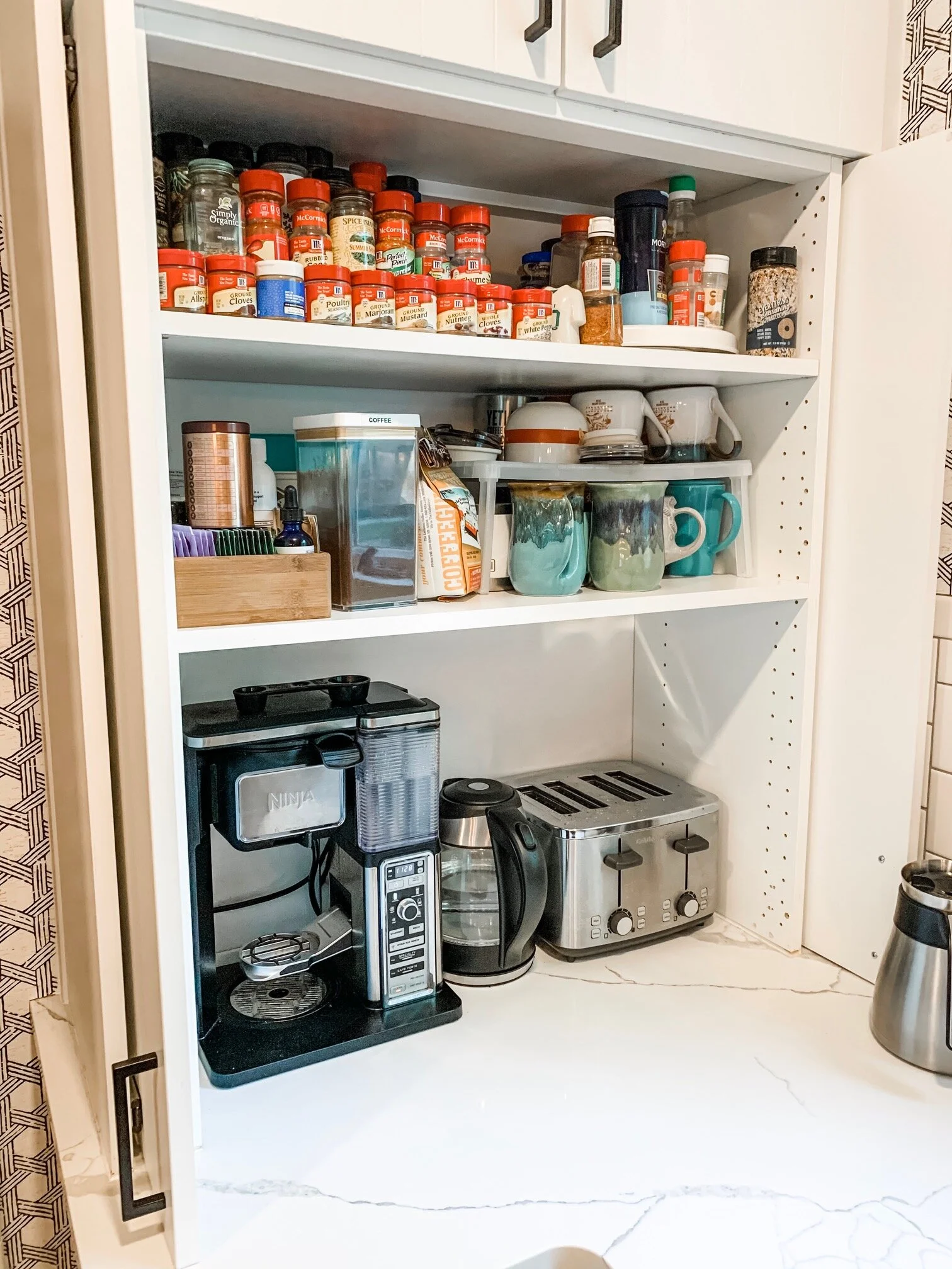 ikea garage cabinets on Built In Bar Or Appliance Garage Hack With Ikea Semihandmade Kitchen Cabinets Swatts Co Design Studio