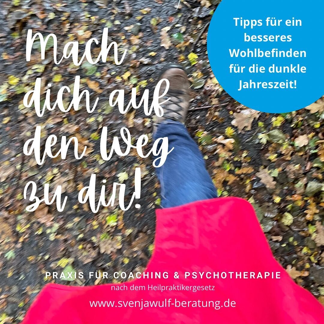 🍁🍂 Besonders jetzt im Herbst h&auml;ngt die Stimmung etwas. 😒

Das merke ich bei Klientinnen, in meinem Umkreis und sicher auch bei mir, dass die &bdquo;Antriebslosigkeit&ldquo; , der innere Schweinehund oder Stimmungsschwankungen wieder vermehrt 