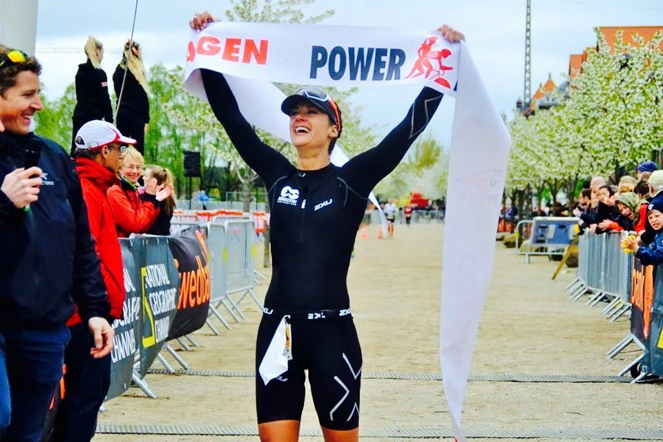 Teresa winning Powerman Denmark